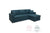 Divan storage space in blue fabric 220x145x83cm/CODE PAK 048-000004