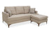 Divan beige fabric and two pillows 185x140x70cm/CODE PAK  074-000001