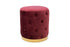 STOL dark red velvet - golden metal 40x40x42cm/CODE PAK
