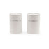 Set 2 cope kafe sheqer metalike white /code 1109-00005