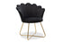 POLTRON   velvet in black color 73x62x87cm/CODE PAK111-000008