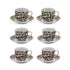 Set 6 Filxhane Porcelain coffee cups 90 ml/CODE 1194-00103