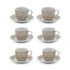 Set 6 Filxhane Porcelain coffee cups 90 ml/CODE 1194-00104