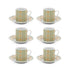 Set 6 Filxhane Porcelain coffee cups 90 ml/CODE 1194-00105