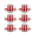 Set 6 Filxhane Kafeje Porcelain 90 ml & saucers/CODE 1194-00106