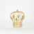 DEKOR, CROWN, METAL, GOLD, 24,7x24,7x28cm/ CODE     752-28569