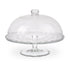 MBAJTESE EMBELSIRE Glass Cake stand with lid 29x22 cm /CODE 1209-00036