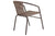 KARRIGE garden armchair metal-pe in brown color/CODE PAK130-000008