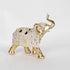 DEKOR ΕLEPHANT, POLYRESIN,  WHITE-GOLD, 23x8.5x21cm / CODE   752-11616