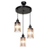 Abazhur Ceiling light  Ε27 black-amber D30x80cm/CODE Pak147-000121