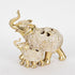 DEKOR ΕLEPHANT, POLYRESIN, WHITE-GOLD, 23x12.5x20.5cm / CODE   752-11617