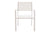 KARRIGE aluminum-textilene garden armchair white/CODE PAK152-000002