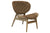Karrige  pëlhurë e fortë/ druri arre-kafe 77x70x82cm/CODE Pak167-000019