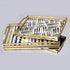 TABAKA  METAL  GOLD  35x25x4.5cm /CODE 752-16043B