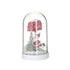 DEKOR GLASS/WOODEN DECO BELL LED SANTA  Φ11X19/ CODE 2-70-540-0138