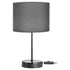 Abazhur komodine  anthracite-black D22x36.5cm/CODE Pak147-000098