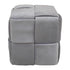 Stol   Ottoman  grey velvet 38x38x40cm/CODE Pak257-000029