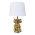 Abazhur tavoline D25x41cm E27  copper-white /CODE PAK306-000008