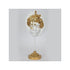 DEKOR DECORATION MASK  WHITE-GOLD 15.2x9.8x22.8cm/CODE 752-27173