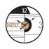 Ore Wall clock  metal in black shade 60x3x60cm/CODE Pak351-000005