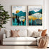 Panorame Set/2       Lovas   Wall art me kornize druri    33x1.5x48cm/code pak409-000155