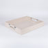 TABAKA,WOODEN CREAM - SILVER 40x30x5cm / CODE 819-01584A