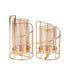 SHANDAN S/2  METALLIC GOLD 11x11x20cm / 11x11x16cm/ CODE  819-01870