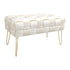 Stol Ottoman Wenzo  beige velvet  82x43x46cm/CODE Pak257-000032