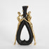 DEKOR, POLYRESIN, BLACK-GOLD, PEOPLE DESIGN, 16x5.5x28cm / CODE    752-21040