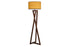 Abazhur E27 wood walnut-yellow shape D45x43x166cm/CODE  PAK 224-000028