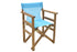 KARRIGE   solid beech walnut - PVC turquoise/CODE PAK237-000013