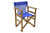 KARRIGE   solid beech walnut - PVC blue/CODE PAK237-000024