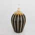 VAZO, CERAMIC BLACK - GOLD 15.5x31cm / CODE 752-20118