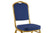 Karrige konference pëlhurë blu-metal ari 40x42x92cm/CODE Pak294-000002