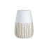 VAZO DRURI WOODEN VASE NATURAL/WHITE Φ20Χ30/CODE 3-70-804-0065