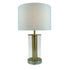 Abazhur  gold metal-white fabric lampshade D28x51cm/CODE Pak300-000001