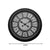 Ore wall clock in black antique shade D55.8x5.2cm/CODE Pak349-000011