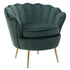 POLTRON VELVET ARMCHAIR DARK GREEN 83Χ76Χ78/52 / CODE 3-50-037-0010