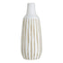 VAZO DRURI WOODEN VASE NATURAL/WHITE Φ16Χ45/CODE 3-70-804-0067