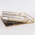 TABAKA METAL WITH MIRROR GOLD 35x25x5cm / CODE 819-00083A