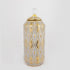 VAZO CERAMIC GREY - GOLD 14.8x14.8x32.8cm/CODE 752-20018