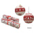 SET 5 TOPA SET 5 BALLS 100MM WHITE AND RED 2ASS/ CODE AR-AR-6510990