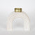 SHANDAN, WOODEN, WHITE, ARCHED, 16x5.50x14.50cm / CODE   752-23015