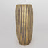 VAZO, CERAMIC BROWN - GOLD 17.5x17.5x39.5cm / CODE 752-20120