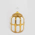 VAZO CERAMIC GOLD - WHITE 15x15x18.2cm/CODE 752-20028