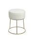 STOL VELVET/METAL STOOL CREAM 35X40/CODE 6-50-771-0014