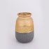 VAZO, CERAMIC GOLD - GREY 13.5x13.5x19cm / CODE 752-20284