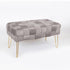 STOL VELVET GREY  GOLD  82x43x46cm/code 750-18023