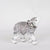 DEKOR ELEFANT, WHITE, SILVER, 17x7x19cm / CODE   752-11543