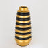 VAZO  CERAMIC BLACK - GOLD 13.5x13.5x30.5cm/ CODE 752-20067